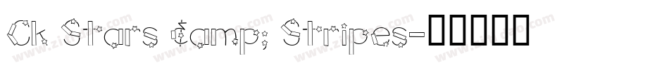 Ck Stars & Stripes字体转换